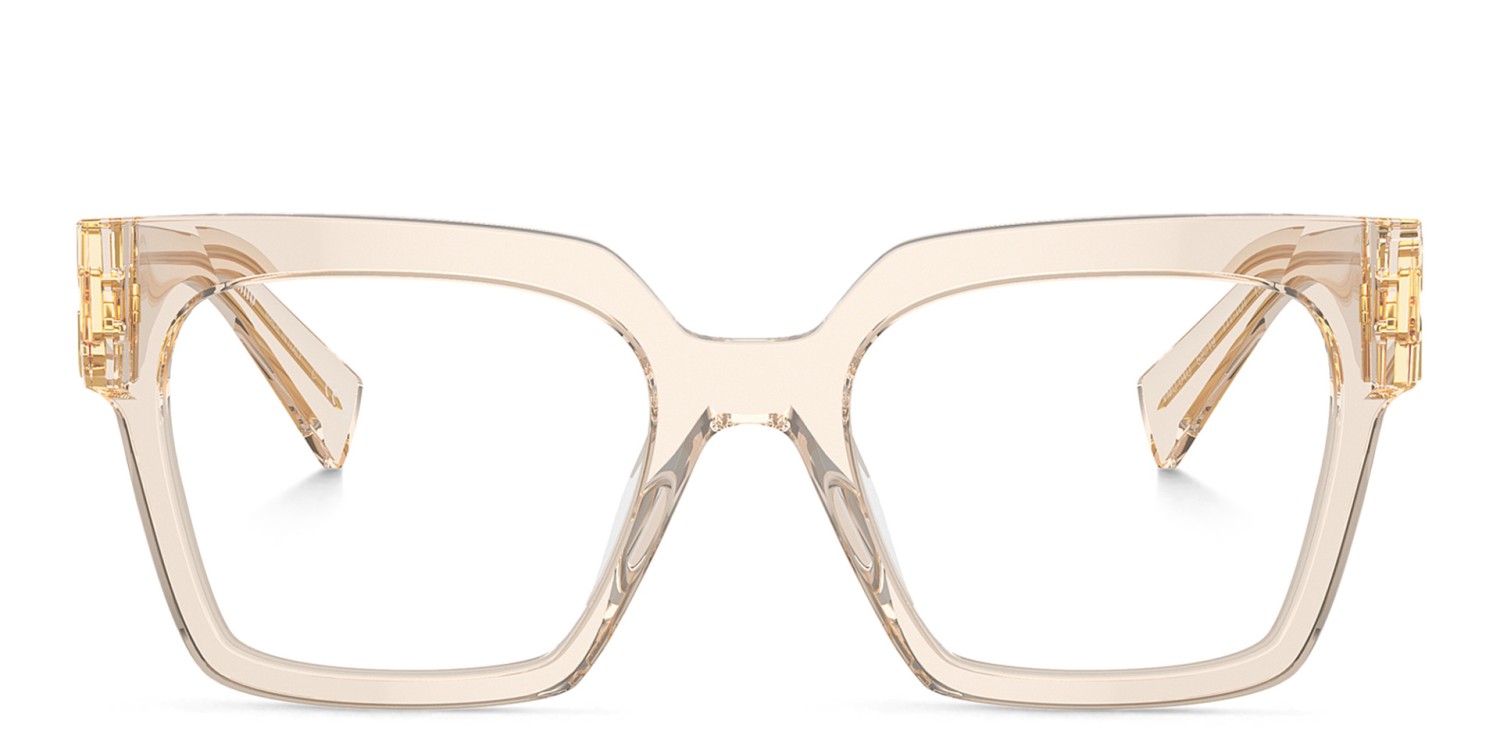 MIU MIU Vertical Logo Square Eyeglasses